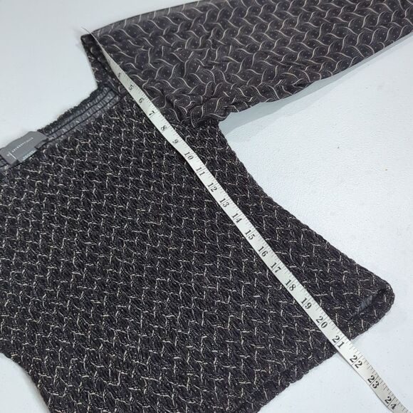 Anthropologie Top Womens Small Black Smocked Long Sleeve Blouse - Picture 11 of 11